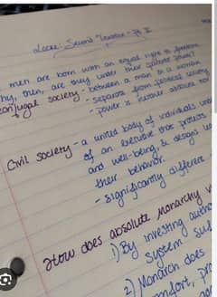 Handwriting Assignment work