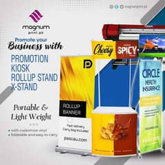 panaflex roll-up stand promotion table