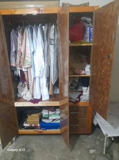 wooden wardrobe