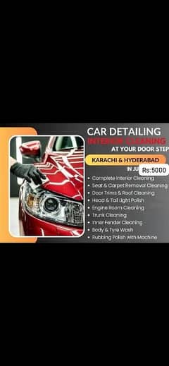 car ceremic coating with interior cleaning package 2 year warranty