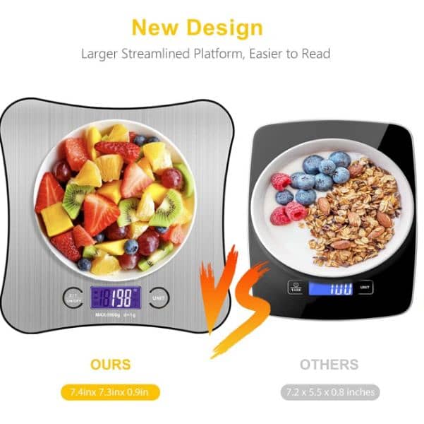 kitchen Steel Scale digital cooking foods scale 4