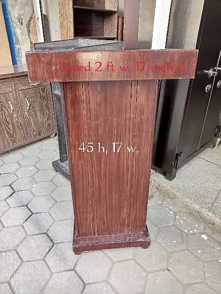 dice / lecture stand / speech desk /  wooden table / lecture table 8