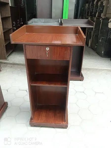 dice / lecture stand / speech desk /  wooden table / lecture table 9