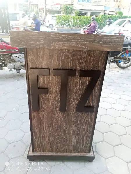 dice / lecture stand / speech desk /  wooden table / lecture table 12