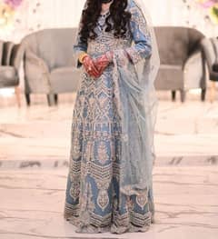 Bridal Walima dress/Ice blue