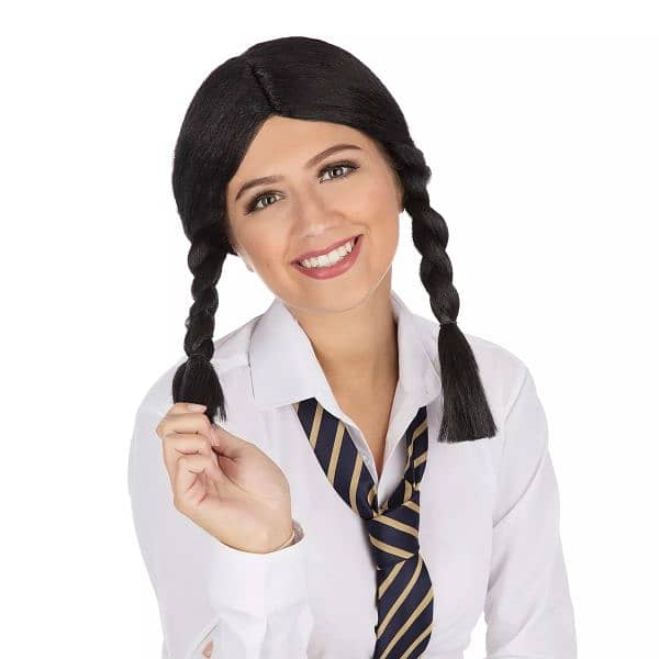 School Girl Wig - Costume Accessory Fancy Dress Up Womens Platt Pony 1