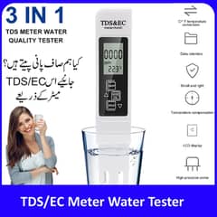 Digital Water Quality Tester TDS EC Meter Range 0-9990 Multifunctional