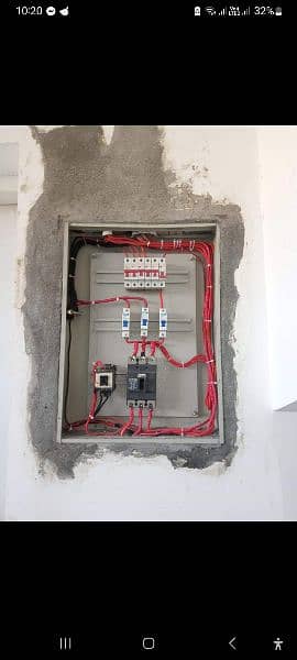 Electrical electrician working & plumber working 0