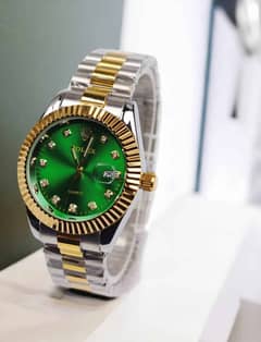 rolex watch for men  green dial ,silver dial