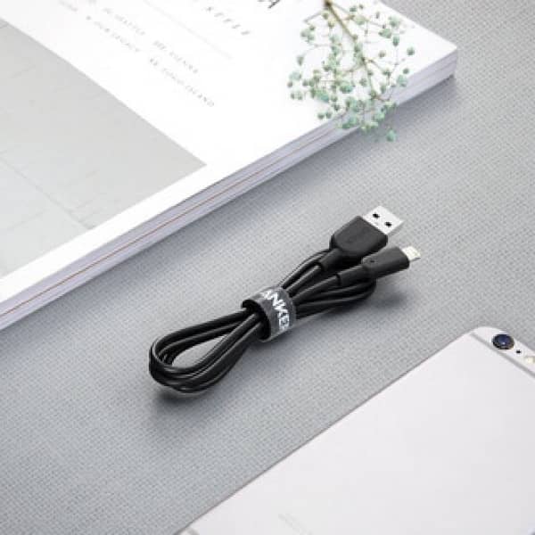 Anker Powerline II Lighting Cable 3ft – Black/ 3