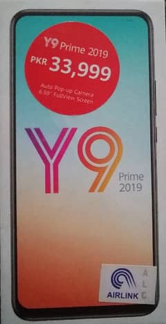 Huawei Y9 Prime 2019 Scratch Less Condition with Box