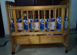 Wooden Baby Cot in good condition