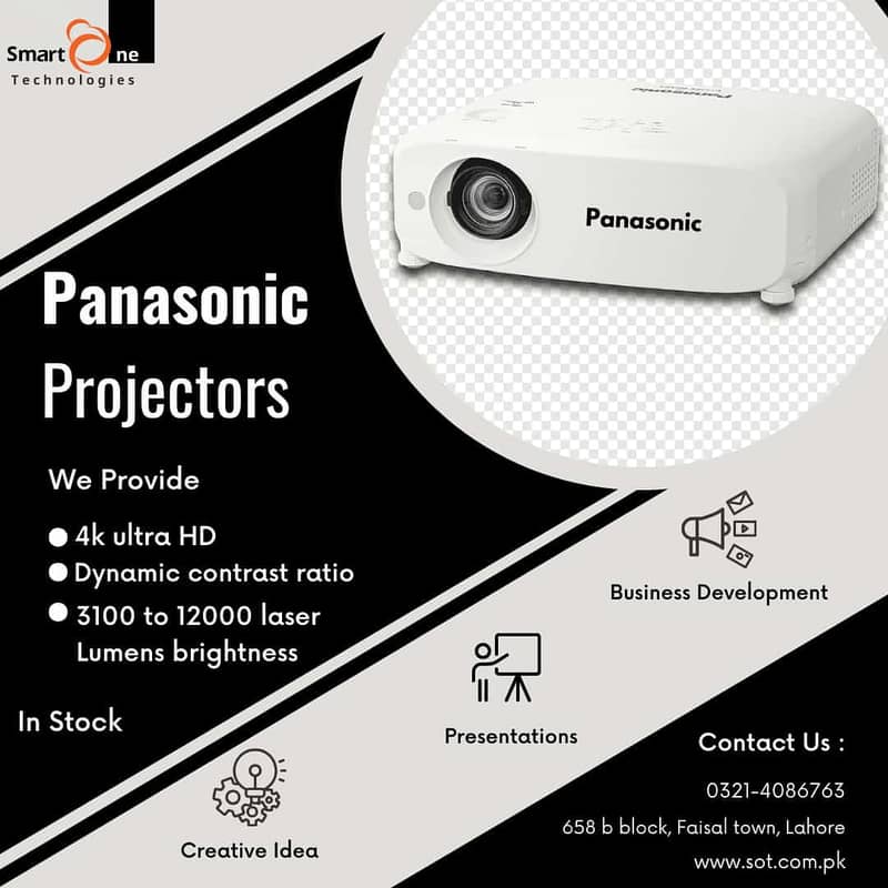 Panasonic Projectors 4k ultra HD / Dynamic contrast ratio 0