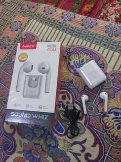Audionic 450 earbud with Box and charging cable,new only box open,