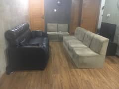 4 seater sofa and 6 chairs