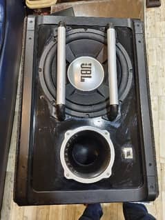 JBL woofer and amplifier