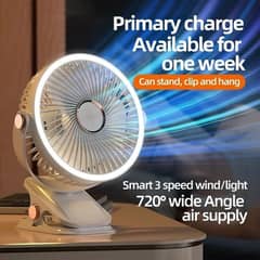 Portable Rechargeable Fan Air Cooler AC Table Fans Cooling