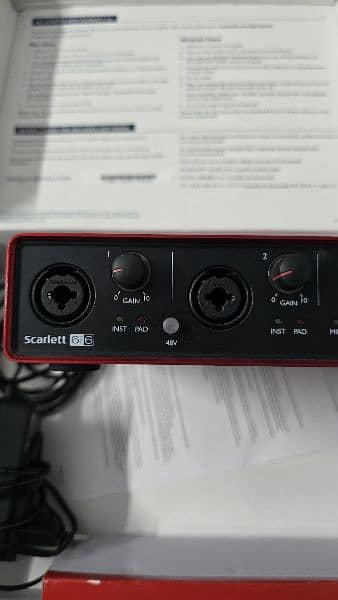 Focusrite Scarlett 6i6 USB Audio Interface (2nd Generation) 3