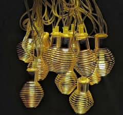 Spring Coil Light Metal Lamp 14 Bulbs