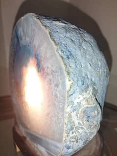 Stone Lamp | Blue Stone Light Adjustable Light Teal Agate Lamp