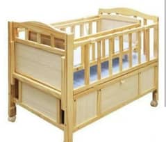 wooden swing bed