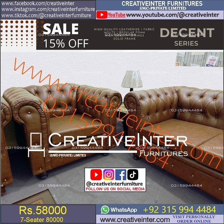 Office sofa table L shape desk corner visitor saloon set latest furnit 3