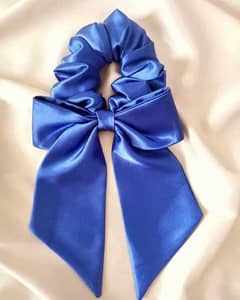 Pack of 6 SCRUNCHIE BOW , every colour available. | free home delivery