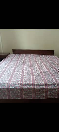 Double bed , Wooden bed ( don't call , only message on whatsap)