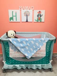 baby cot-+ auto matic bouncer