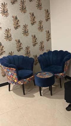 coffee chaira and 2 seater sets