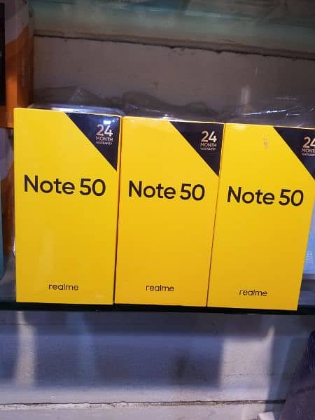 Realme Note 50, C51, C21y, C30 Box Packed Official 0