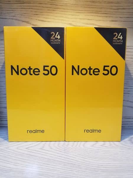 Realme Note 50, C51, C21y, C30 Box Packed Official 2