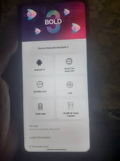 D code bold 3(12+128)mobile for sale  mobile no open no repair