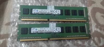 Samsung DDR3 RAM 4GB STICKS x2 FOR PC