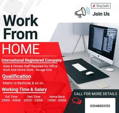 Full time,part time,online jobs for both male and female