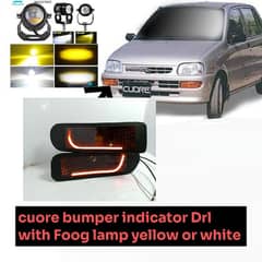 cuora bumper light indicator DRL with Foog lamp yellow or white 2pcs