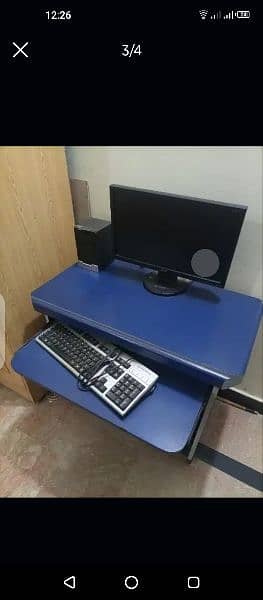 Computer table and computer chair 1