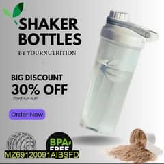 GYM & SPORTS SHAKER WATER BOTTLE