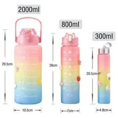 3 PACK MOTIVATION WATER BOTTLE