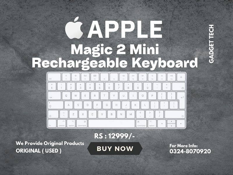 Apple Magic 2 Keyboard Mouse Combo Bluetooth Rechargeable Mini Slim 9