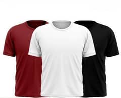 Men's cotton plain t-shirt 3 Piece set