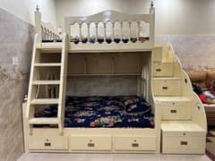 "Spacious Comfort: King Size Bunk Bed"(Free delievery)
