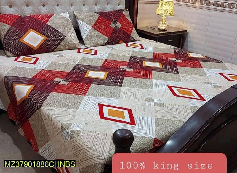 3 pc crystal cotton sotton bedaheet 1