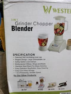 3 IN 1 Grinder chopper Blender