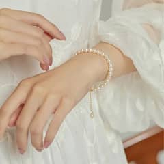 White Pearl Breclet For Pretty Girls at wholesale price