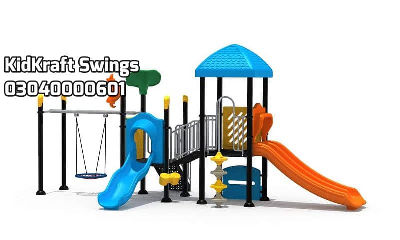 kids Slide/Swings/Kids rides/jhula/Spring rider/jungle gym/gazebo/bar 15