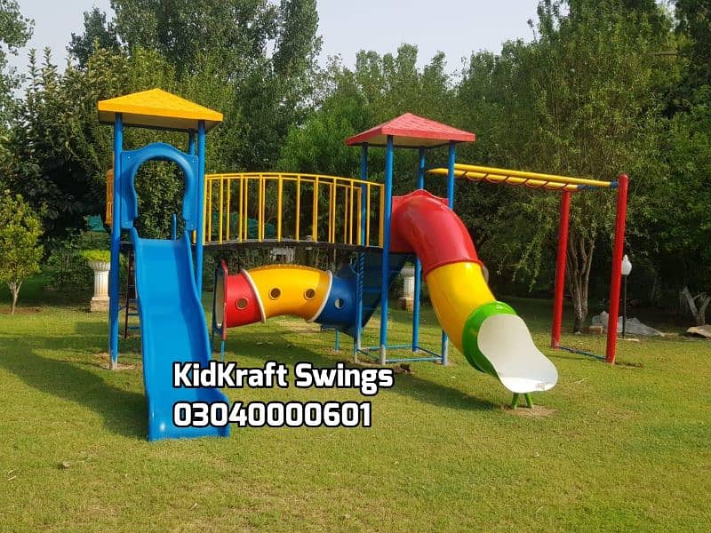 kids Slide/Swings/Kids rides/jhula/Spring rider/jungle gym/gazebo/bar 17