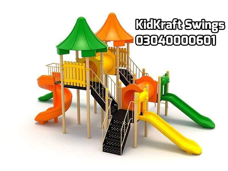 kids Slide/Swings/Kids rides/jhula/Spring rider/jungle gym/gazebo/bar 4