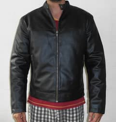 men fashion artificial leather jacket