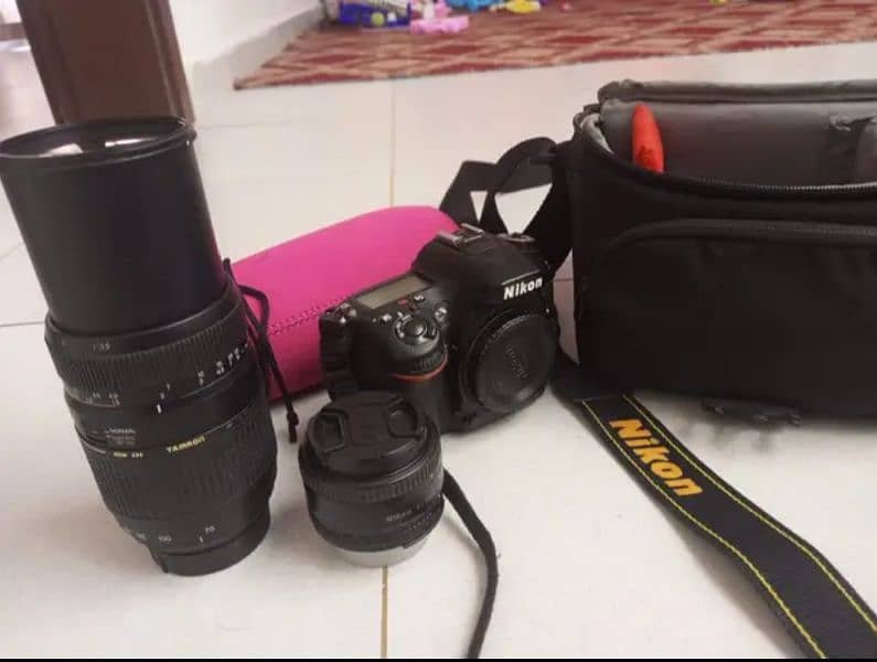 Nikon D7100 DSLR (Home Used) with 2 Lenses 50mm & Zoom Lense 70*300mm 6